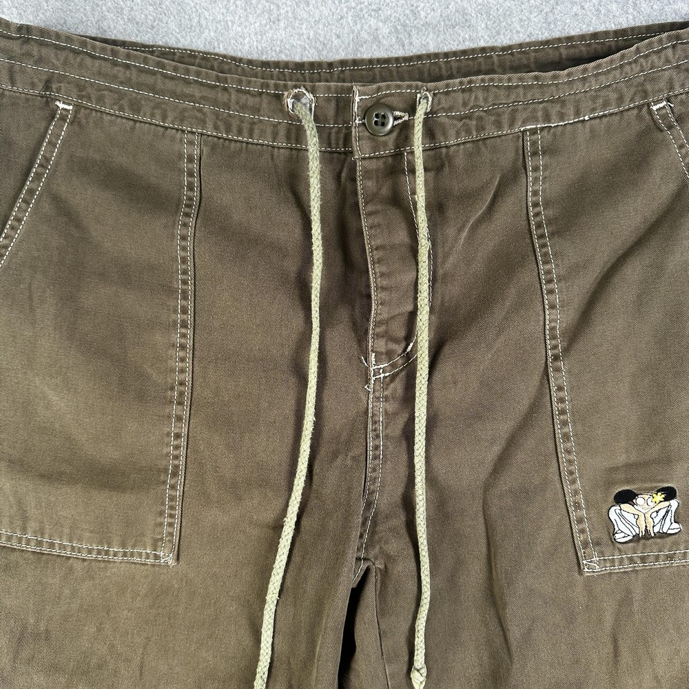 Vintage Y2K Buggirl Pants Womens Large 10-12 Brown Baggy Fit Joggers - Picture 4 of 16